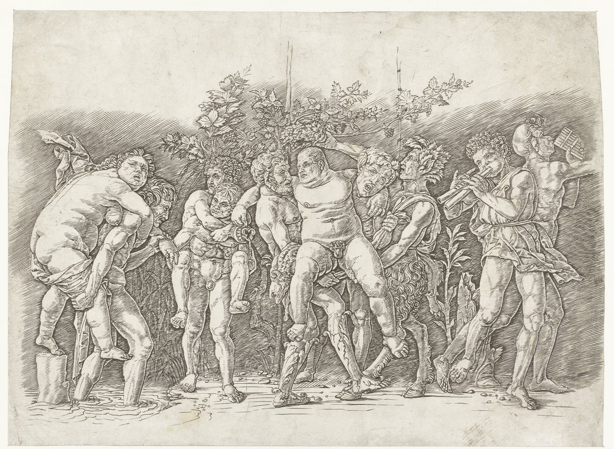 Baccanale con Sileno da Andrea Mantegna