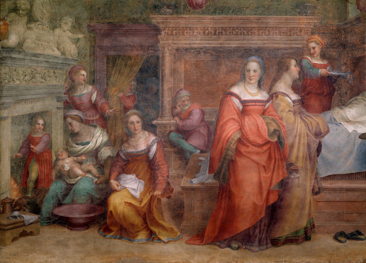 Nascita della Vergine (dettaglio) da Andrea del Sarto