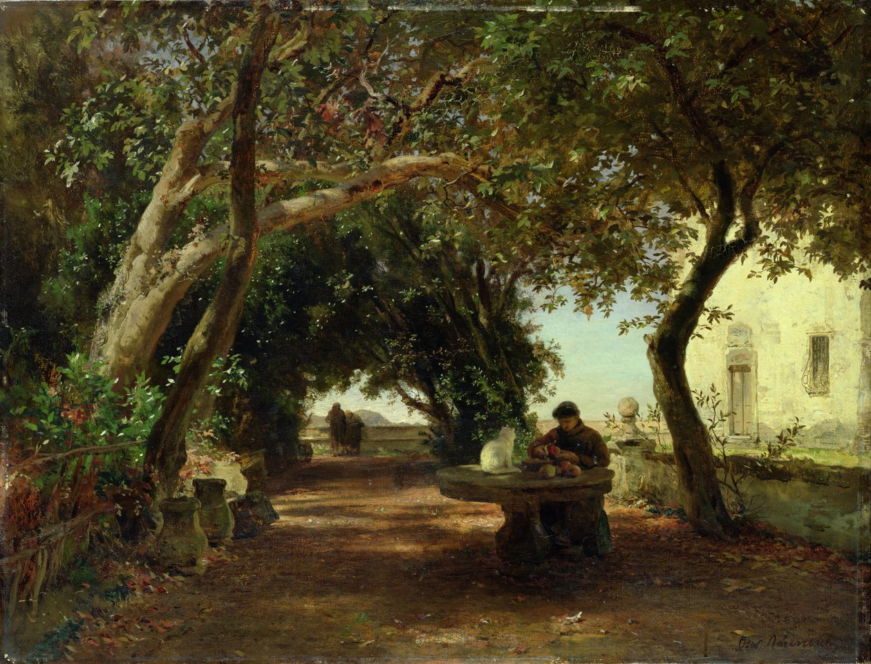 Chiostri italiani da Andreas Achenbach