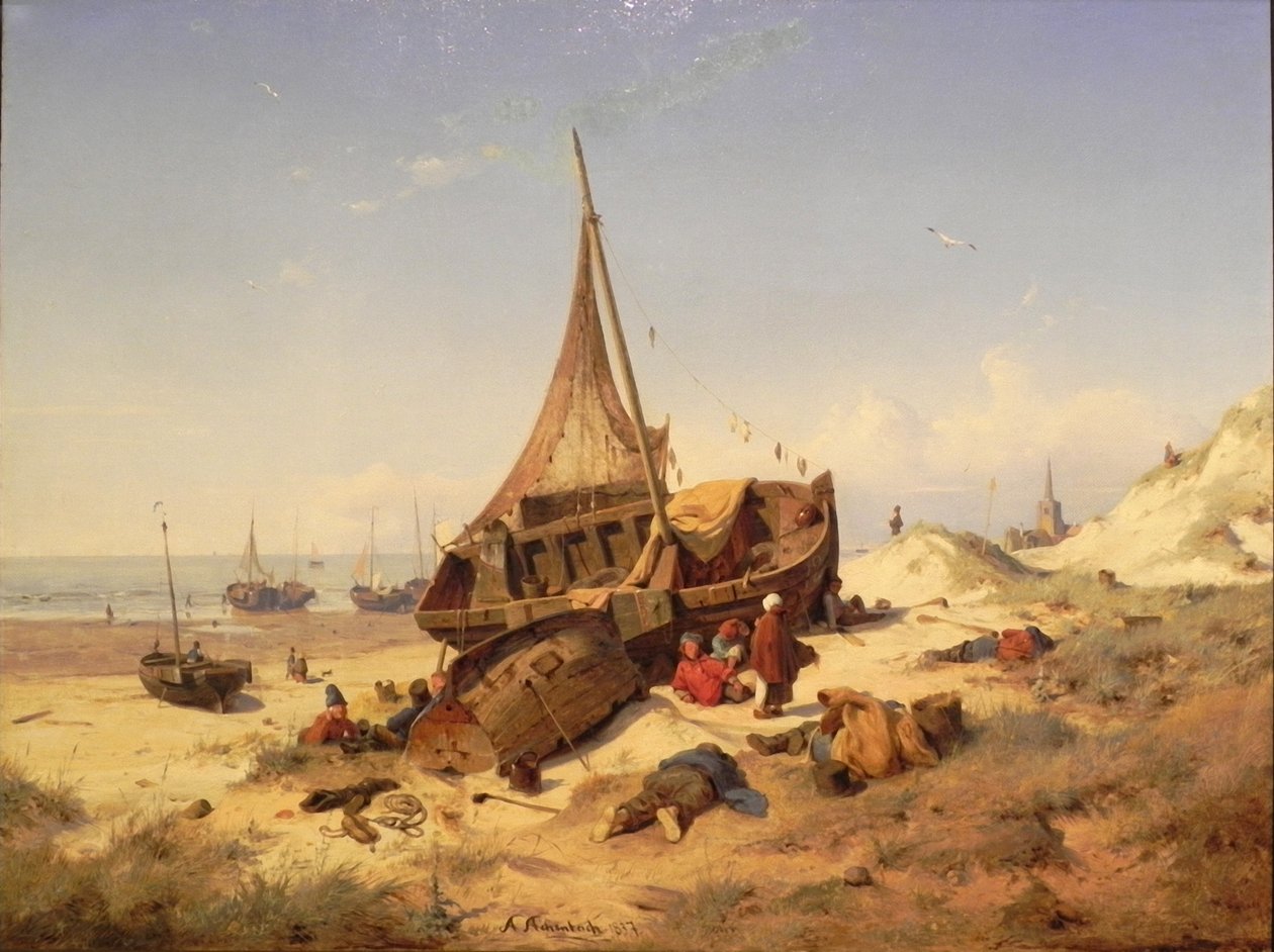 Ebbtide, Scheveningen da Andreas Achenbach