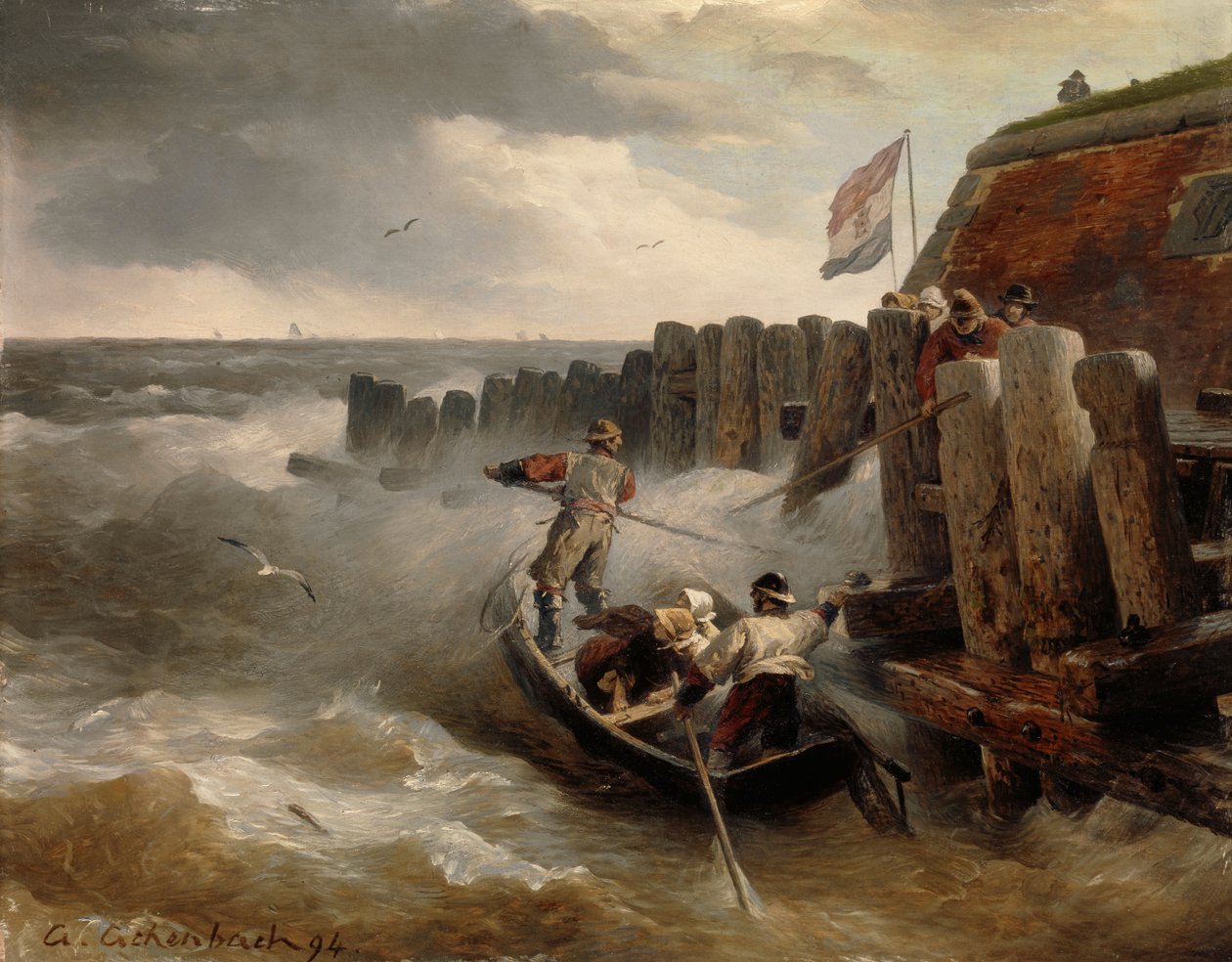 Marina, 1894 da Andreas Achenbach
