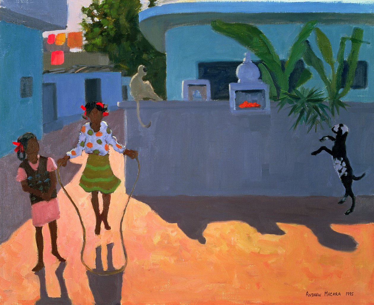 Ragazza che salta la corda, India, 1995 da Andrew Macara