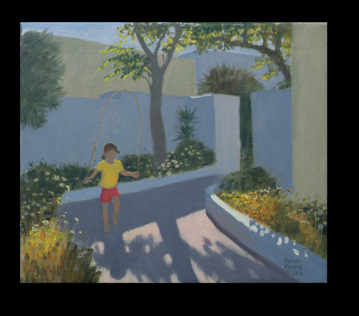 Ragazza che Salta la Corda, Santorini, 2002 da Andrew Macara