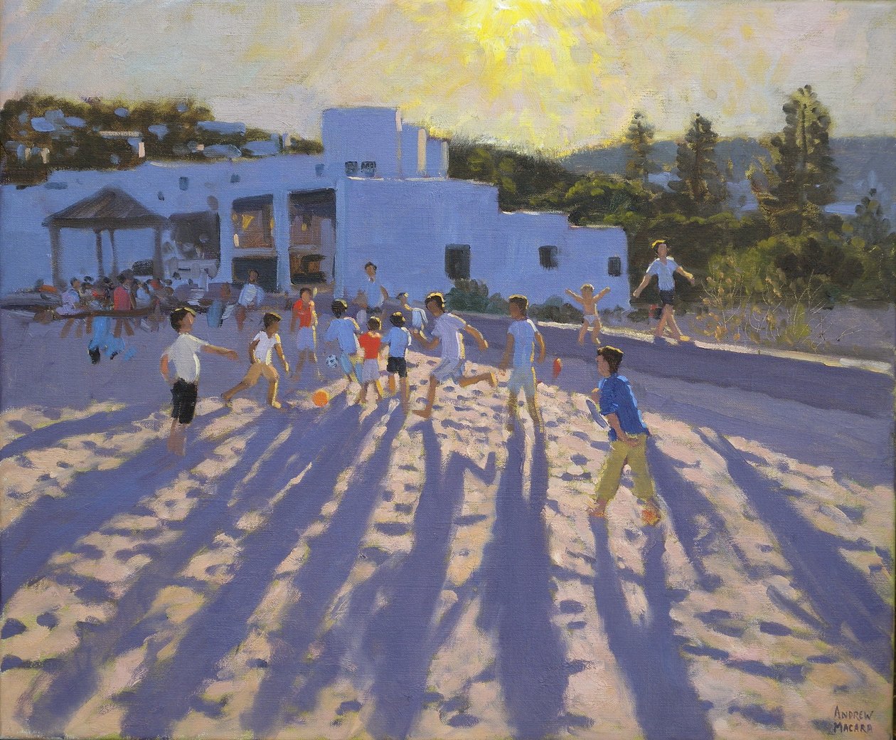 Calcio nel tardo pomeriggio, Ornos, Mykonos da Andrew Macara