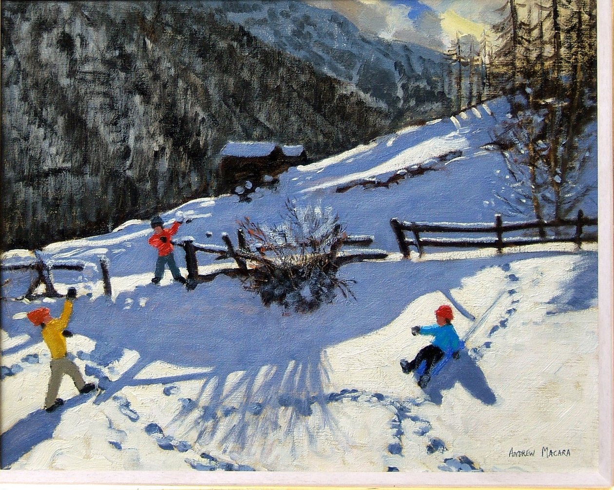 Lanciatori di palle di neve, Zermatt da Andrew Macara