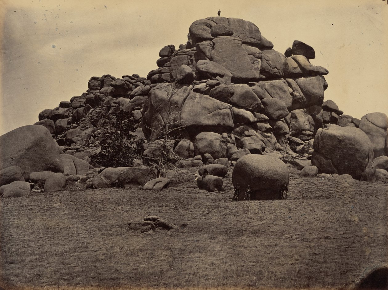 Piastra 6. Roccia del Teschio, 1869 (foto) da Andrew Joseph Russell