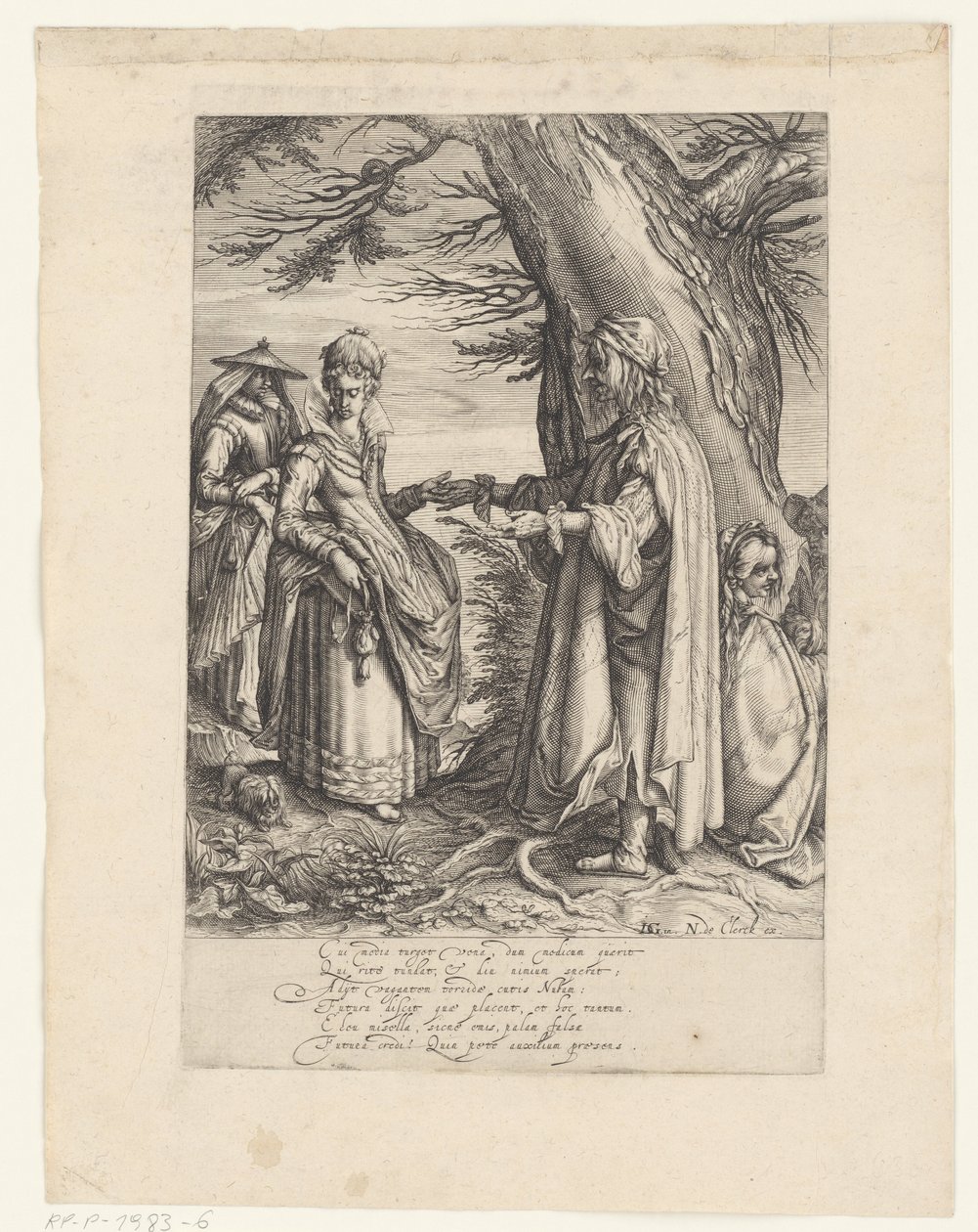 La chiromante da Andries Jacobsz. Stock (possibly)