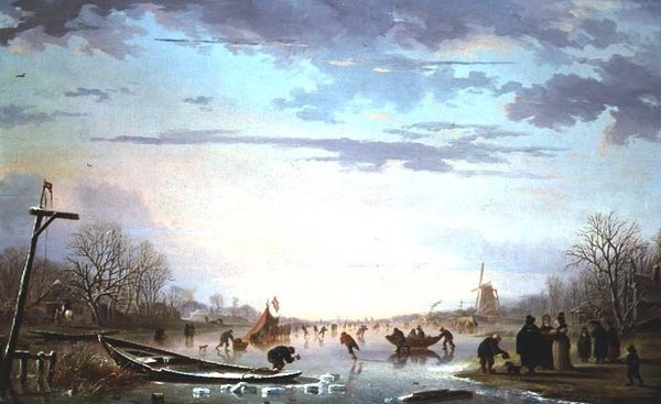 Scena di canale olandese da Andries Vermeulen