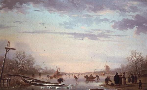 Scena di pattinaggio invernale da Andries Vermeulen