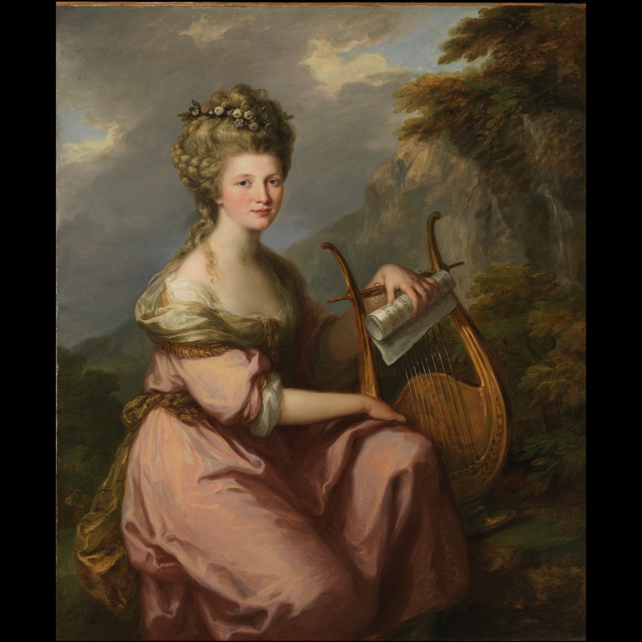 Ritratto di Sarah Harrop (Mrs. Bates) come Musa da Angelica Kauffmann