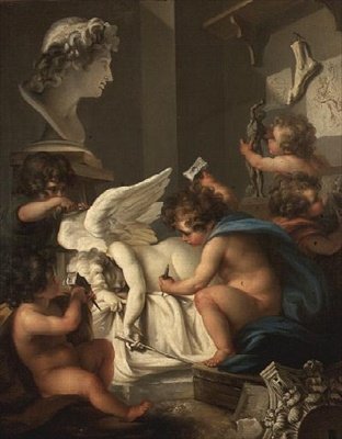 Scultura da Angelica (attr. to) Kauffmann