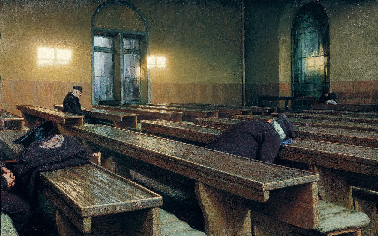 Giorno di festa al Pio Albergo Trivulzio, 1892 da Angelo Morbelli