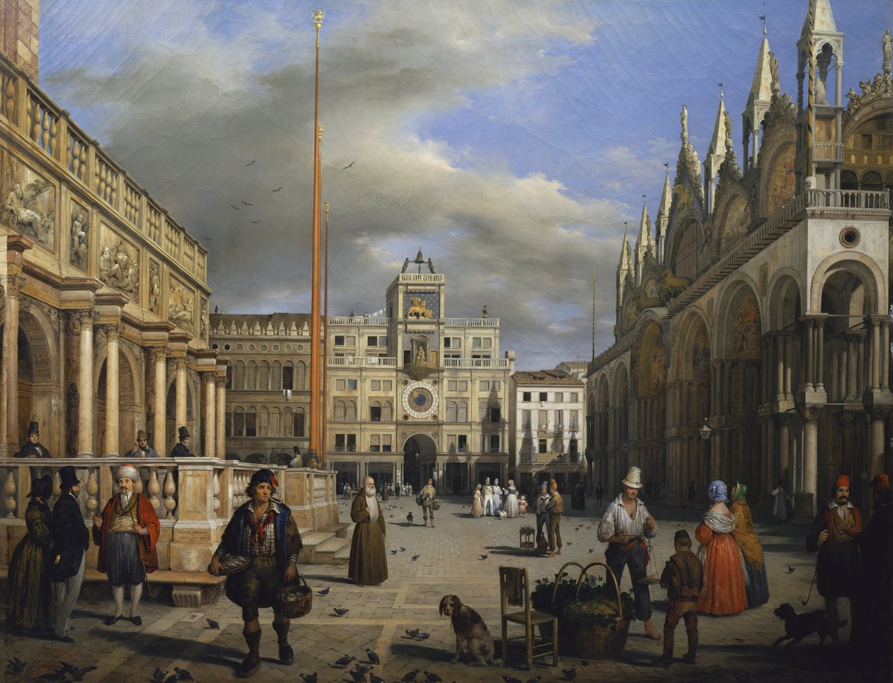 La Piazza San Marco da Angelo Inganni