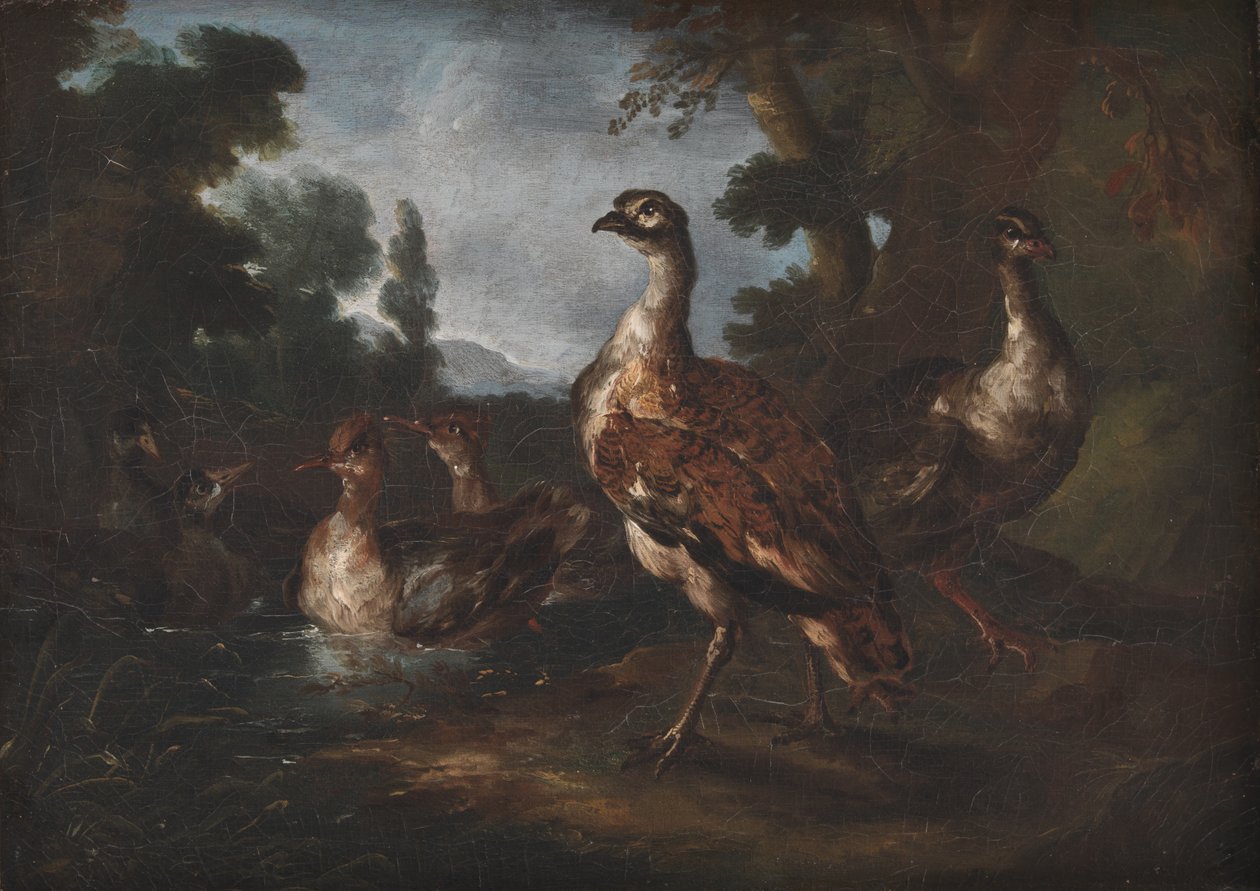 Paesaggio con uccelli da Angelo Maria Crivelli