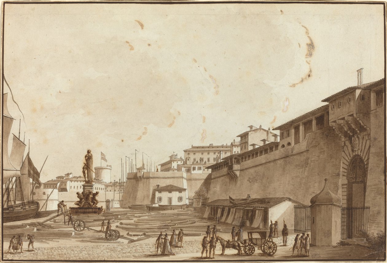 Veduta di Livorno da Angelo Uggeri