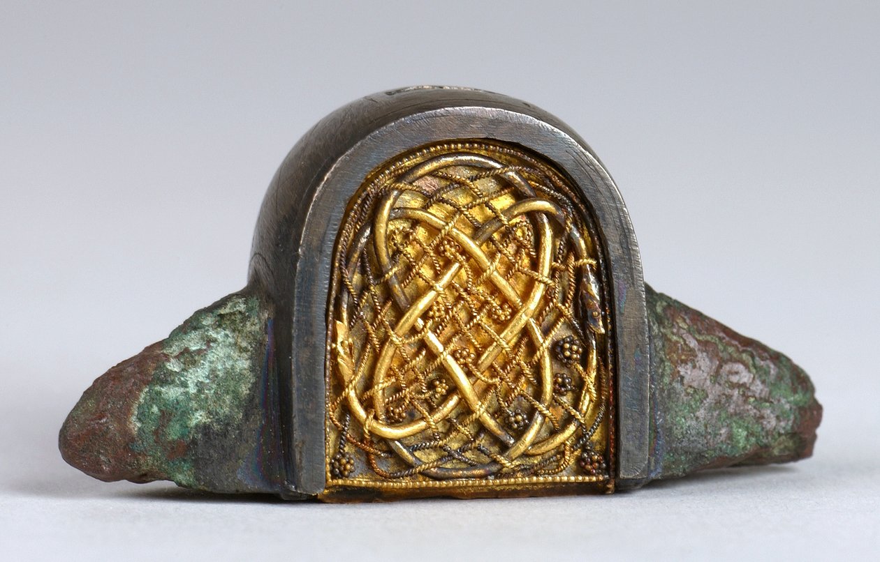 Anello tardo sassone, probabilmente c.VII secolo (dettaglio) da Anglo Saxon