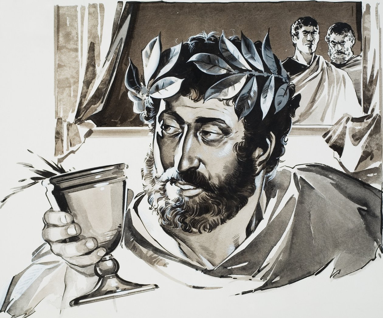 Imperatore Commodo (gouache su carta) da Angus McBride