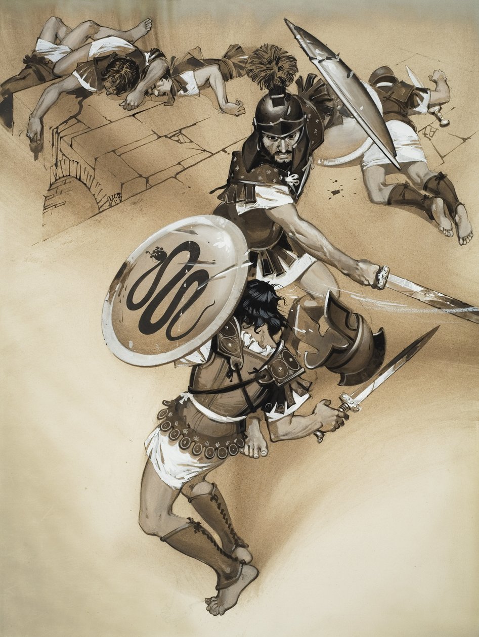 Horatii (guazzo su carta) da Angus McBride
