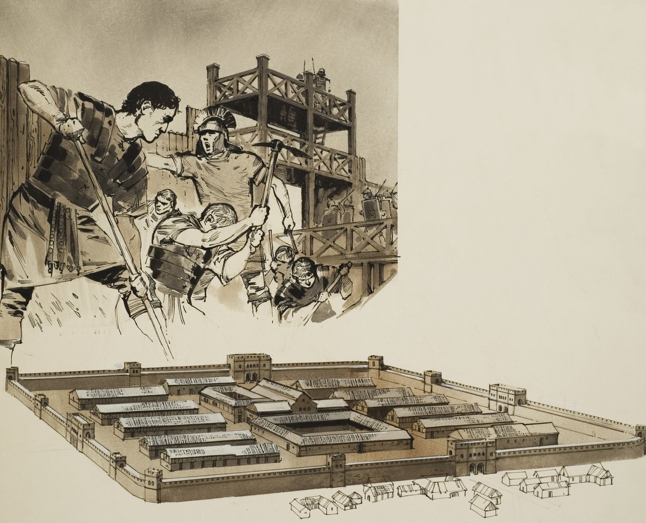 Campo romano (gouache su carta) da Angus McBride