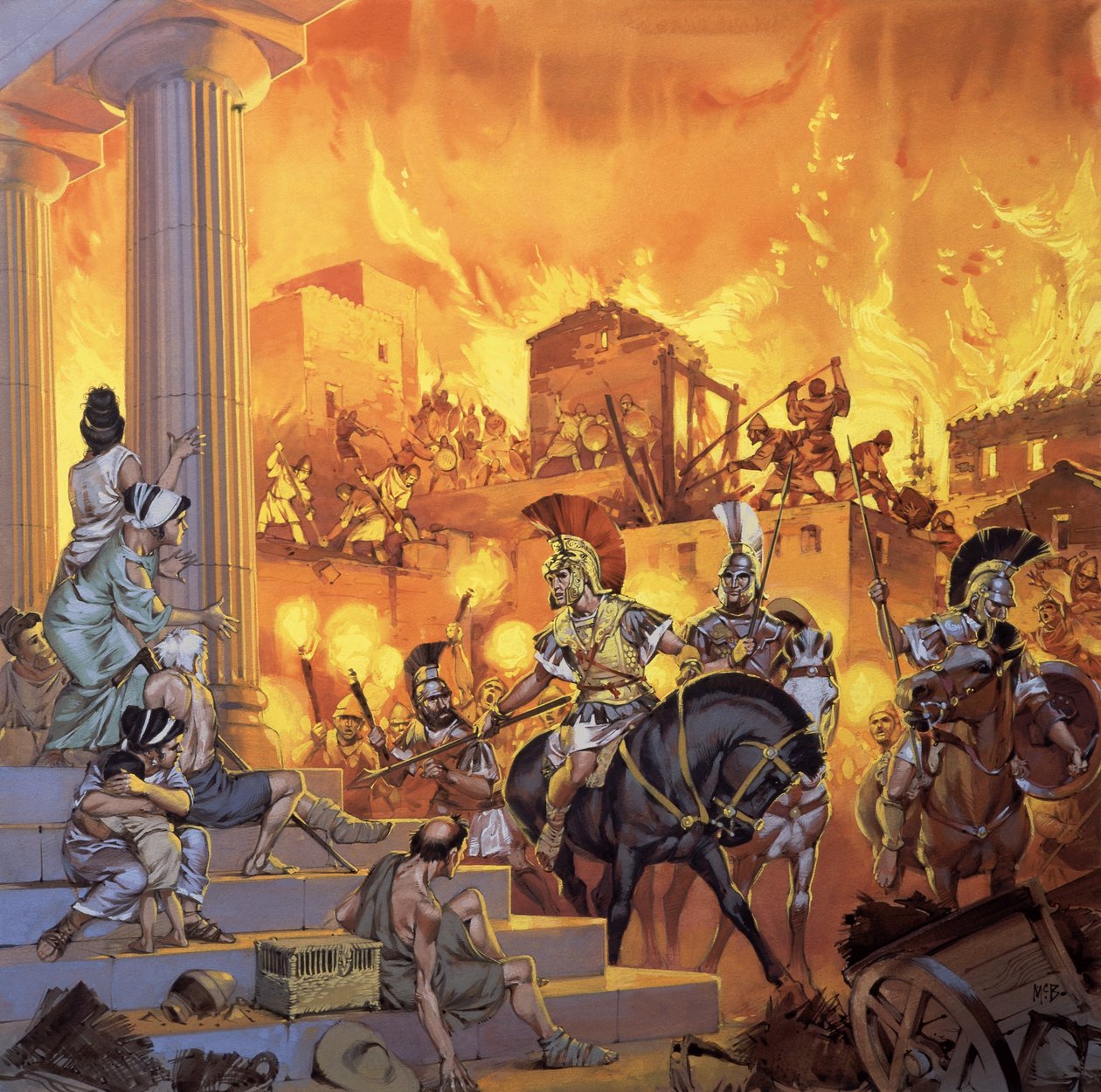 Attacco romano non identificato da Angus McBride