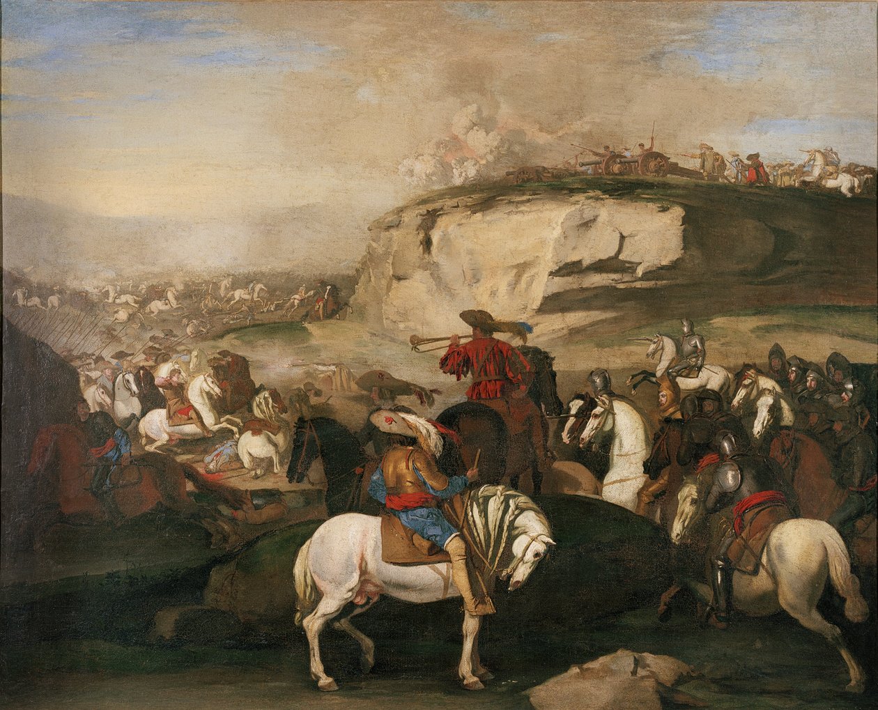 Scena di battaglia, c.1630-39 da Aniello Falcone