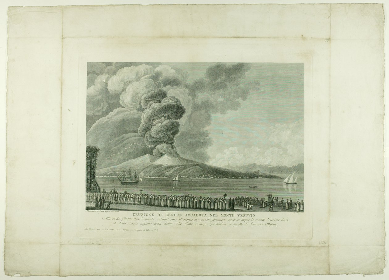 Eruzione del Vesuvio, 1794 da Anna Allesandro