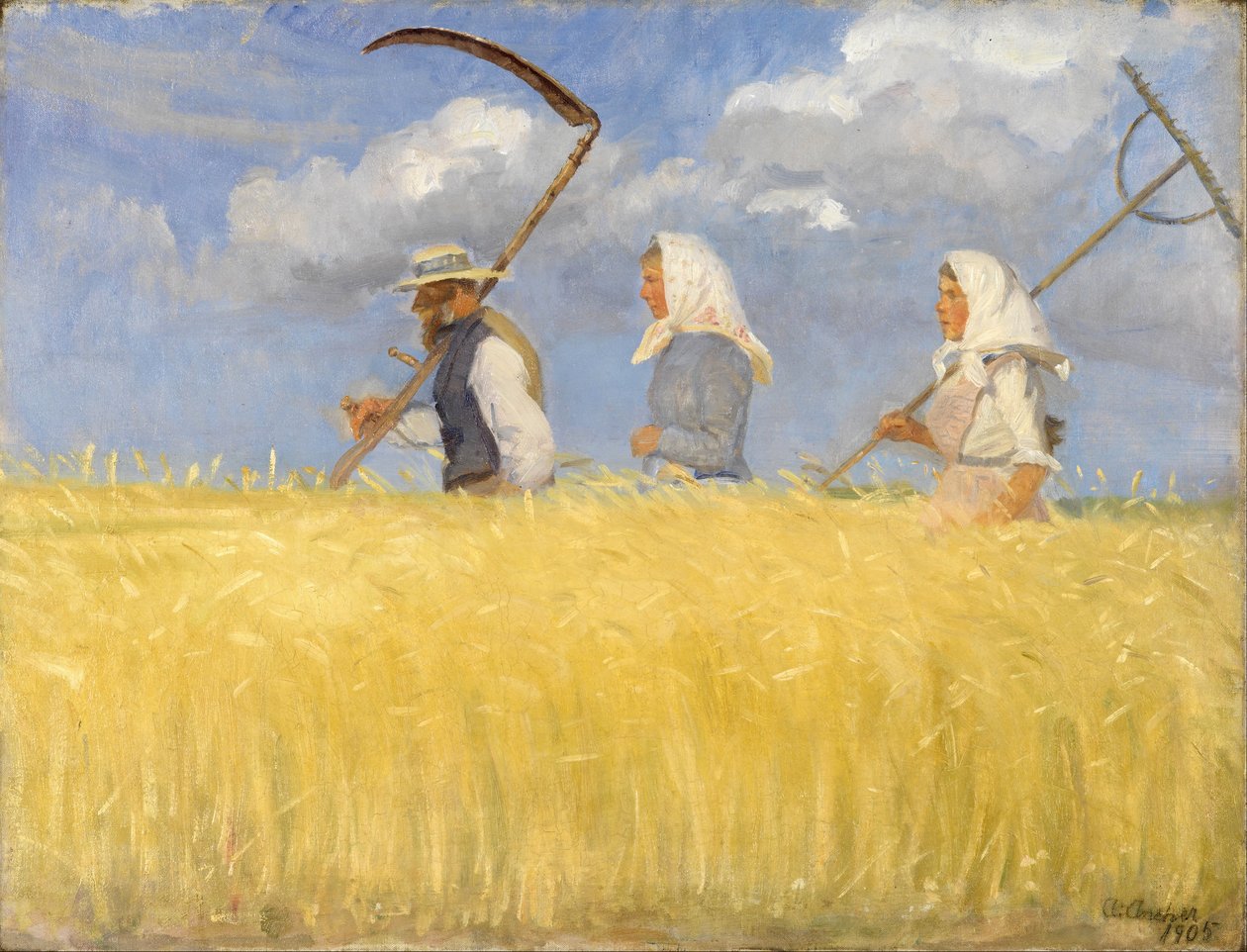 Mietitori da Anna Ancher