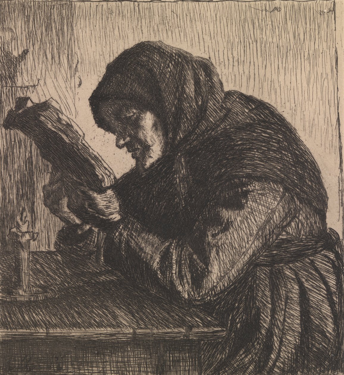Danese: Lettura di una donna anziana da Anna Ancher