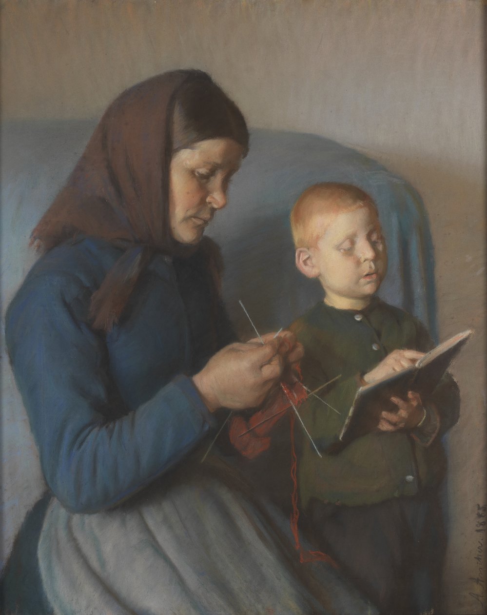 La lezione viene esaminata da Anna Ancher