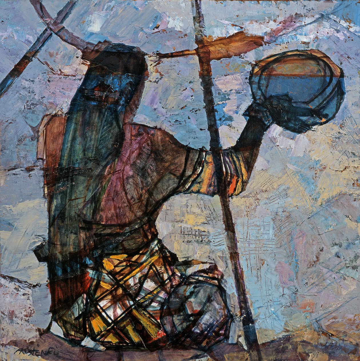 Una pescatrice da Anna Contemporary Artist Kostenko