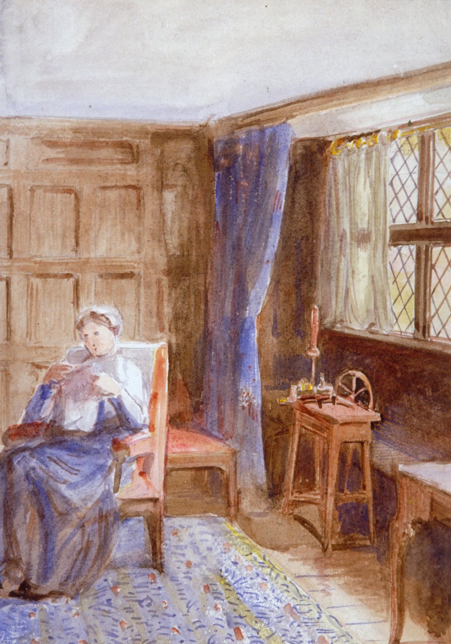 Donna che legge una lettera, c. 1864-1930 da Anna Lea Merritt