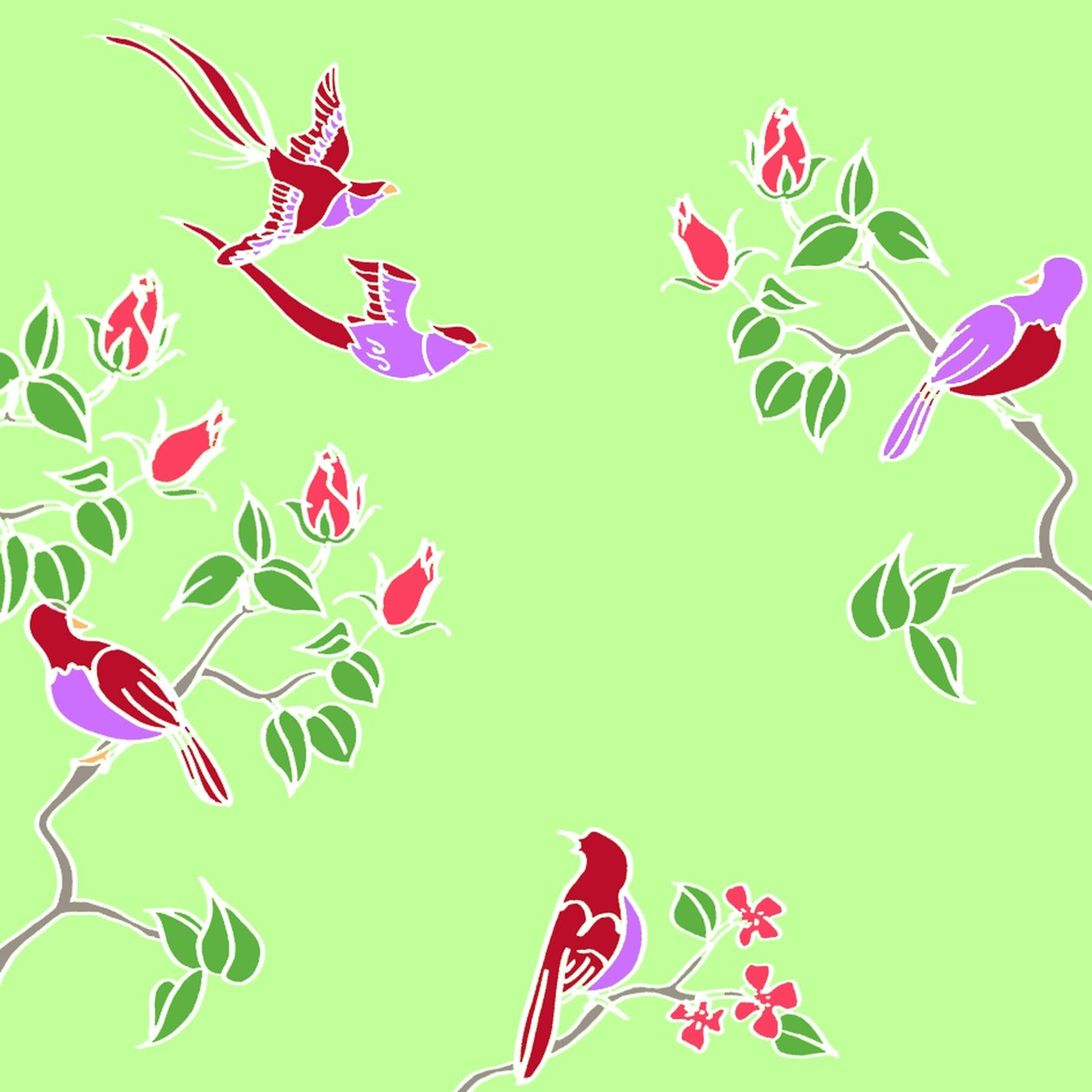 Uccelli in fiore da Anna Platts