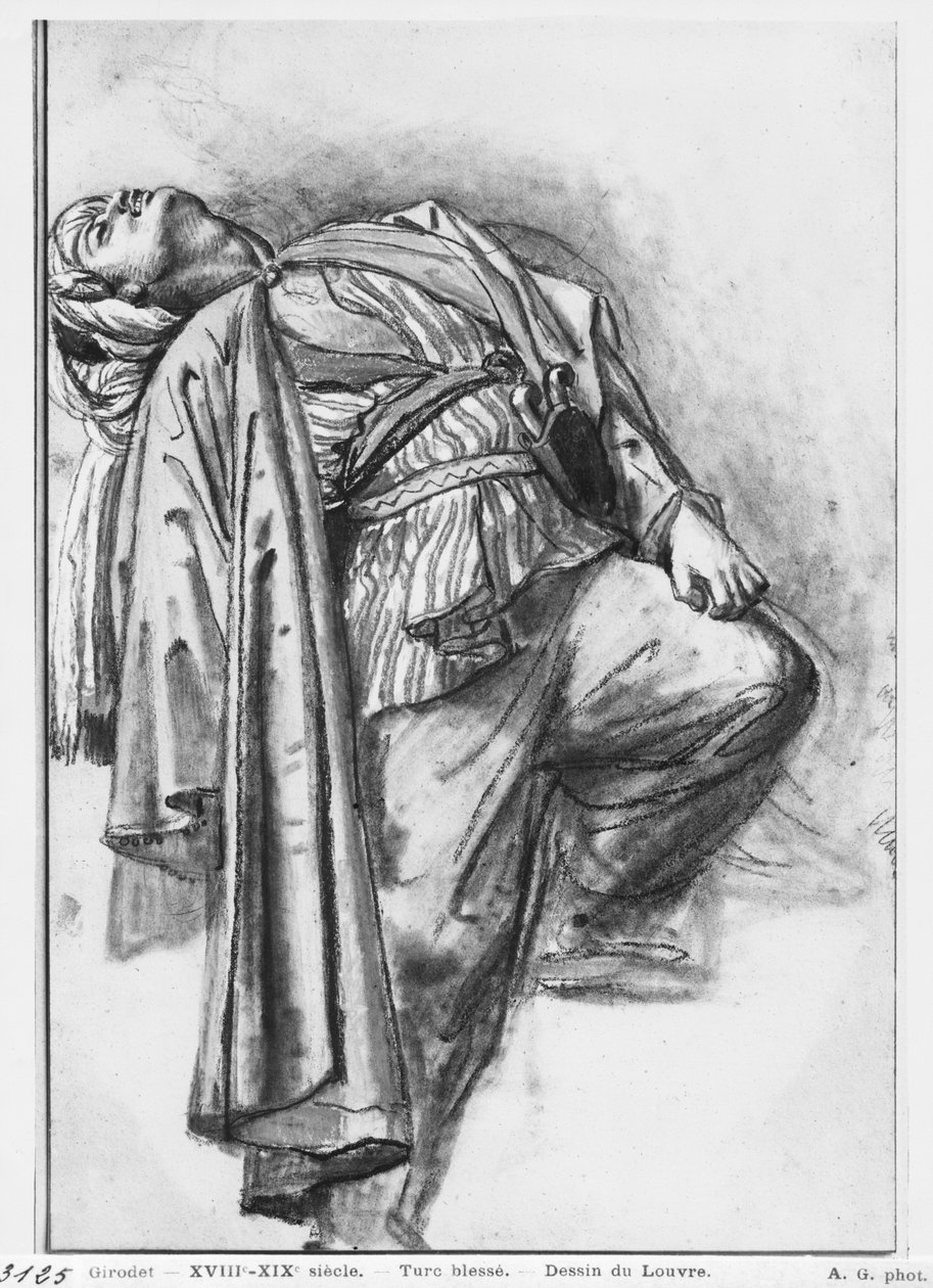 Turco ferito da Anne Louis Girodet de Roucy Trioson