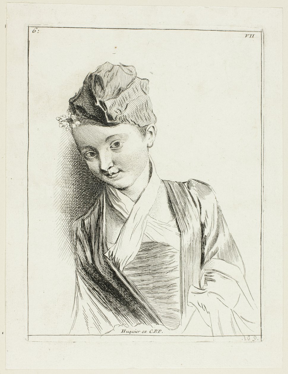 Testa di donna da Anne Claude Philippe Caylus