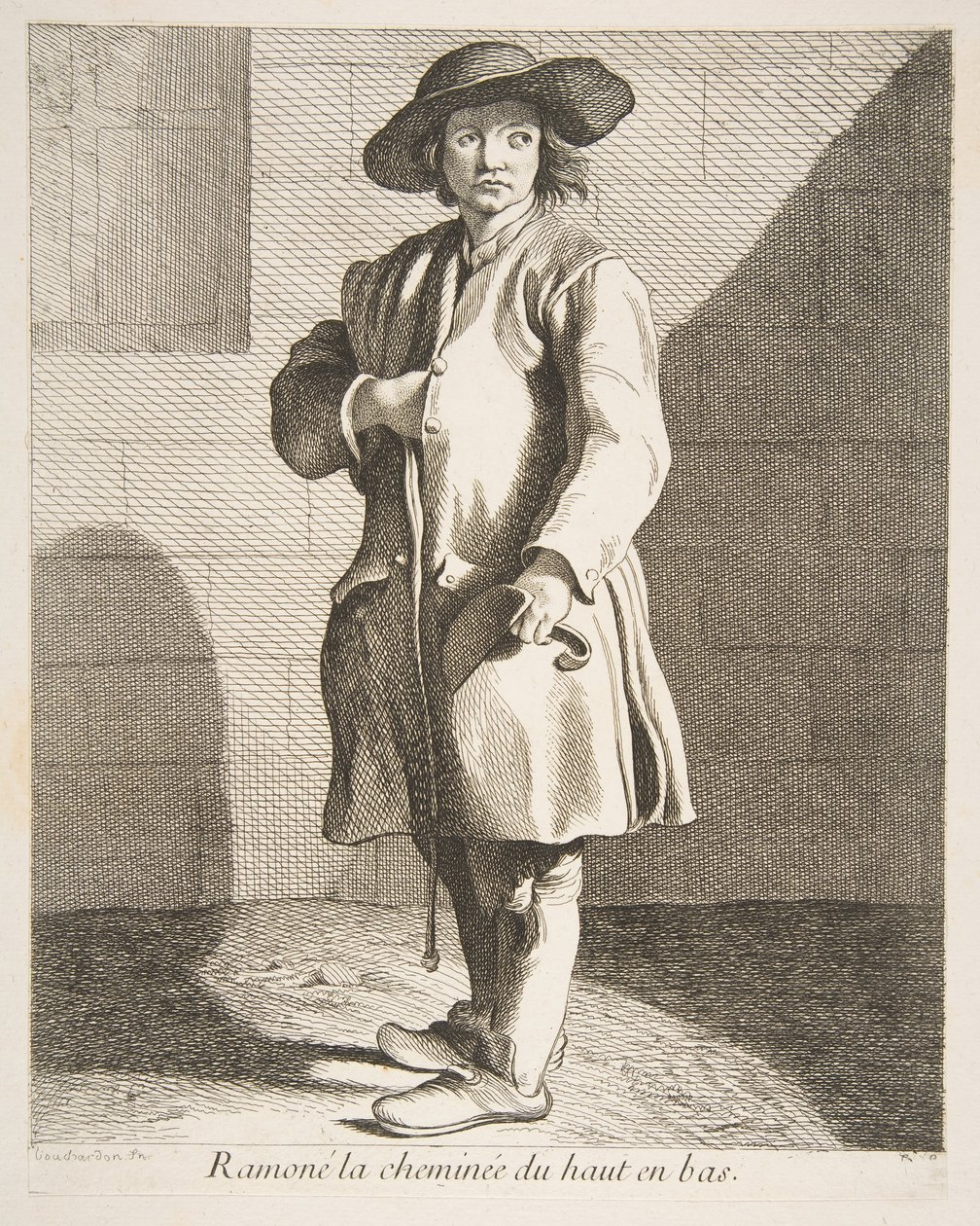 Spazzacamino, 1737 da Anne Claude Philippe de Caylus