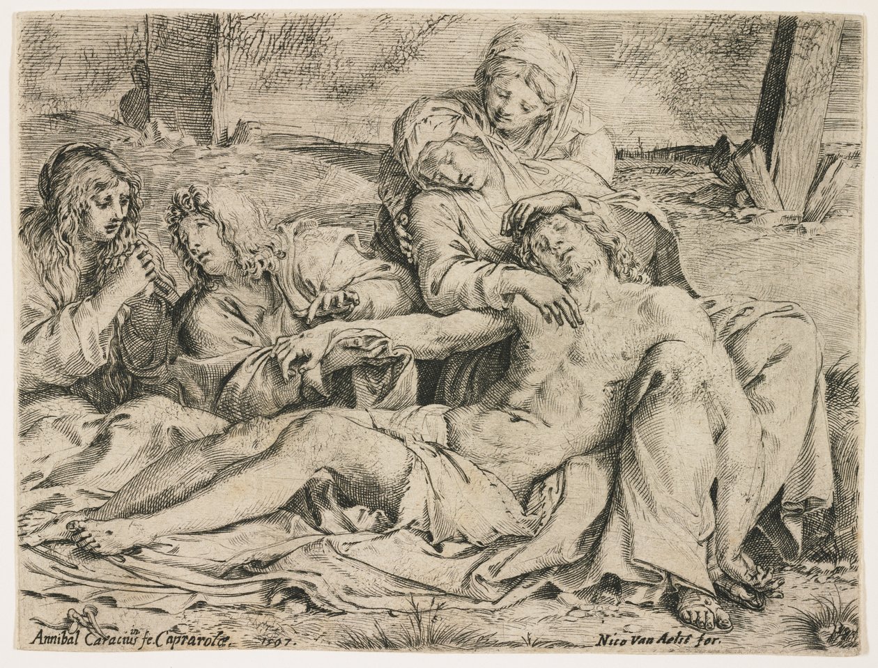 Pietà, o il Cristo di Caprarola, 1597 da Annibale Carracci
