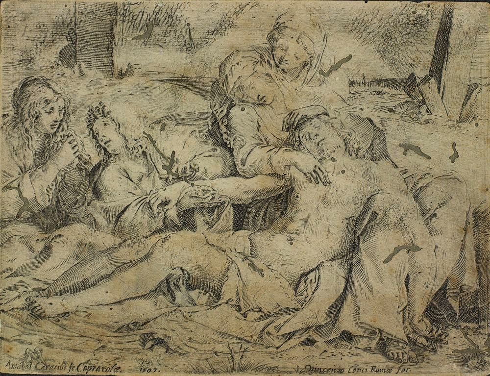 Pietà di Capiarola da Annibale Carracci