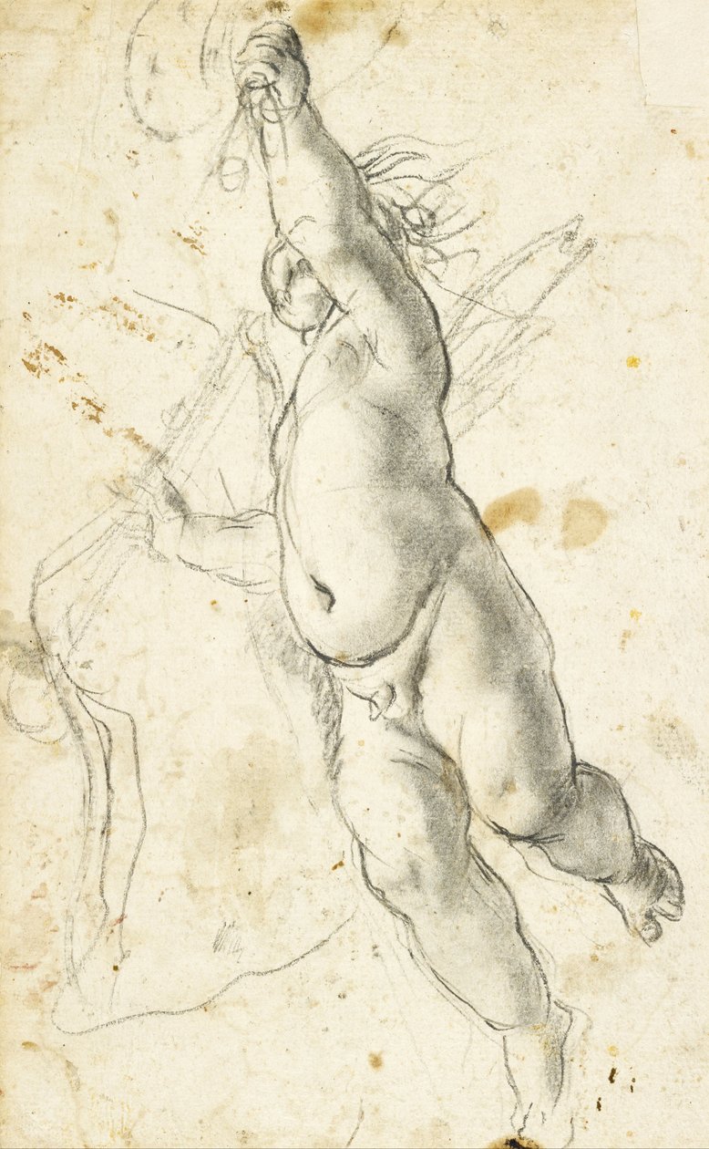 Putto volante da Annibale Carracci