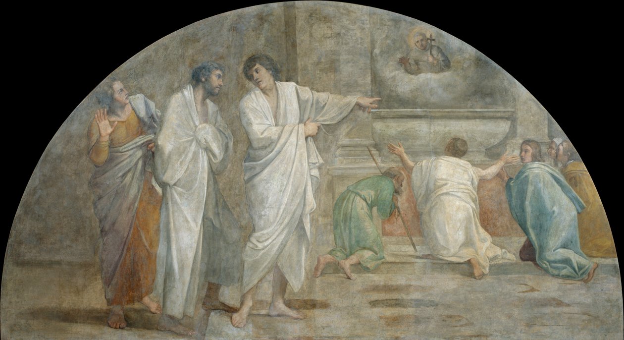 Apparizione di San Didaco sopra il suo sepolcro da Annibale Carracci