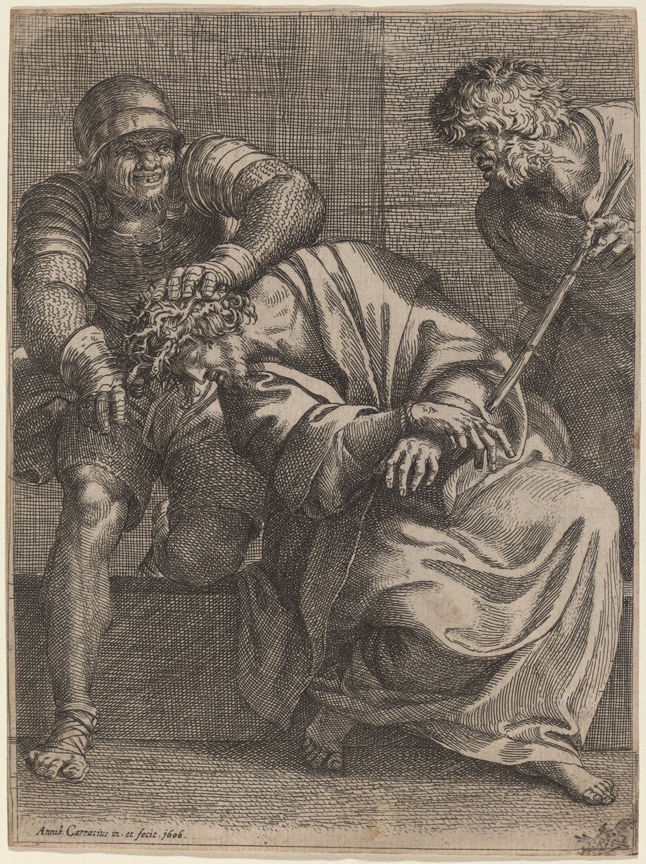 Cristo incoronato di spine da Annibale Carracci