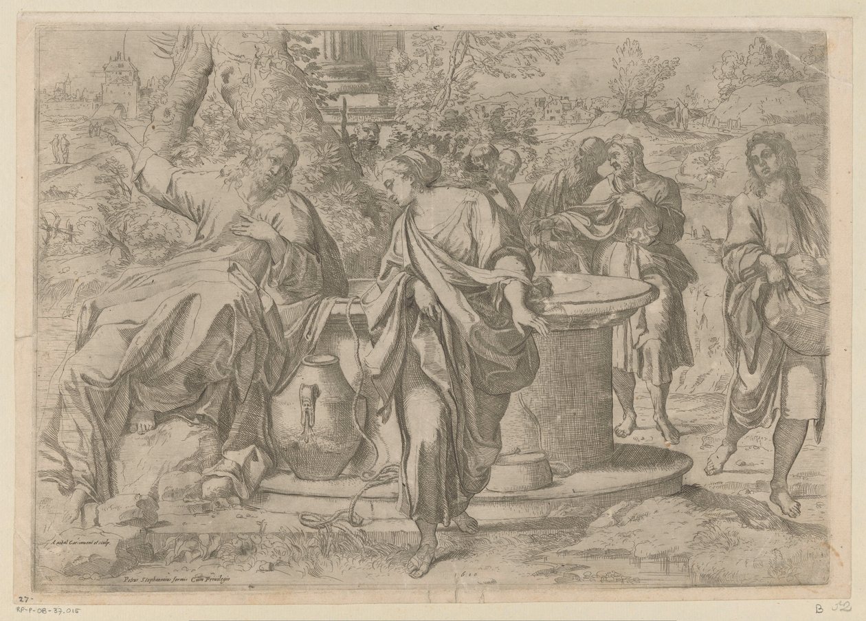 Cristo e la donna samaritana da Annibale Carracci