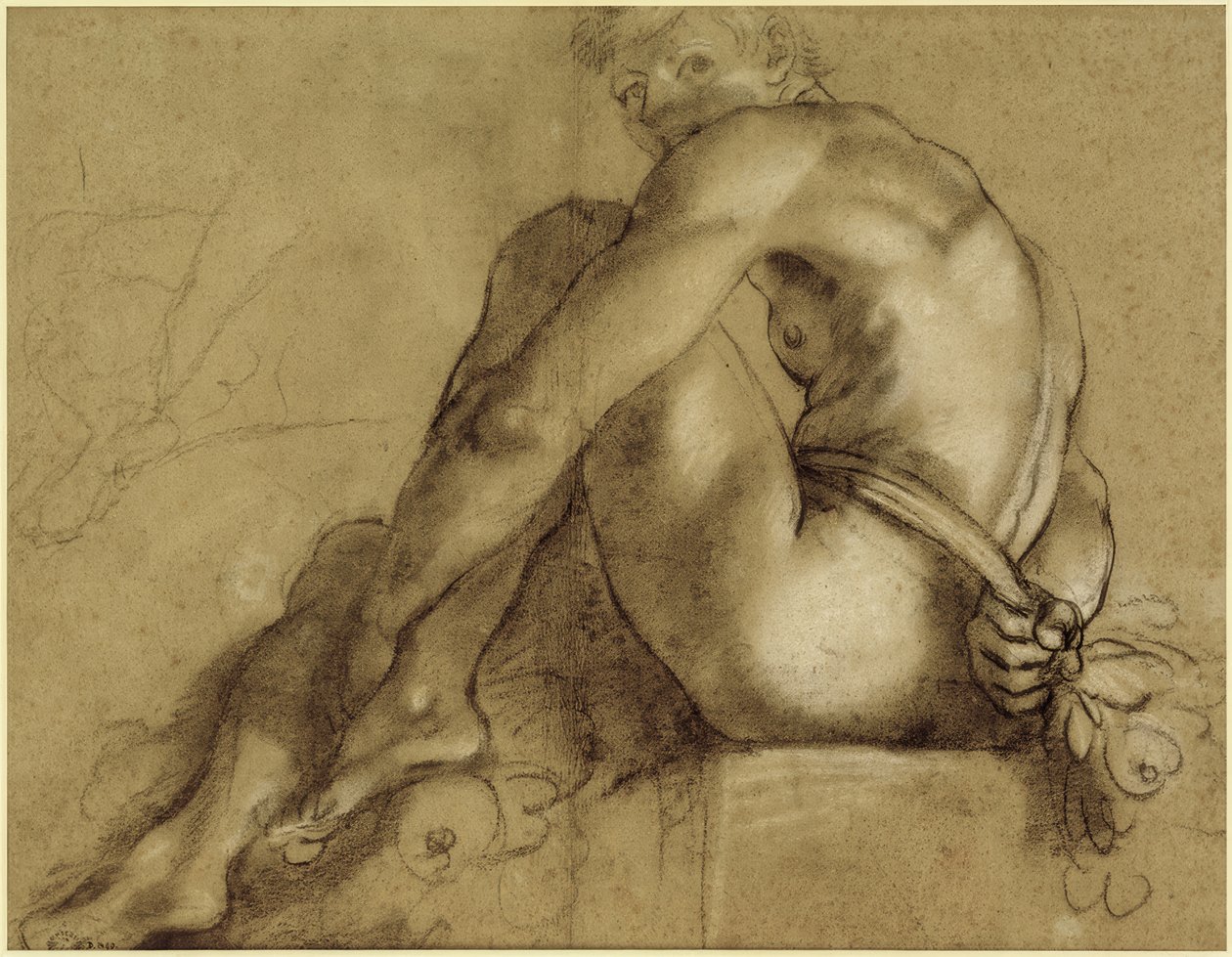Nudo seduto da Annibale Carracci