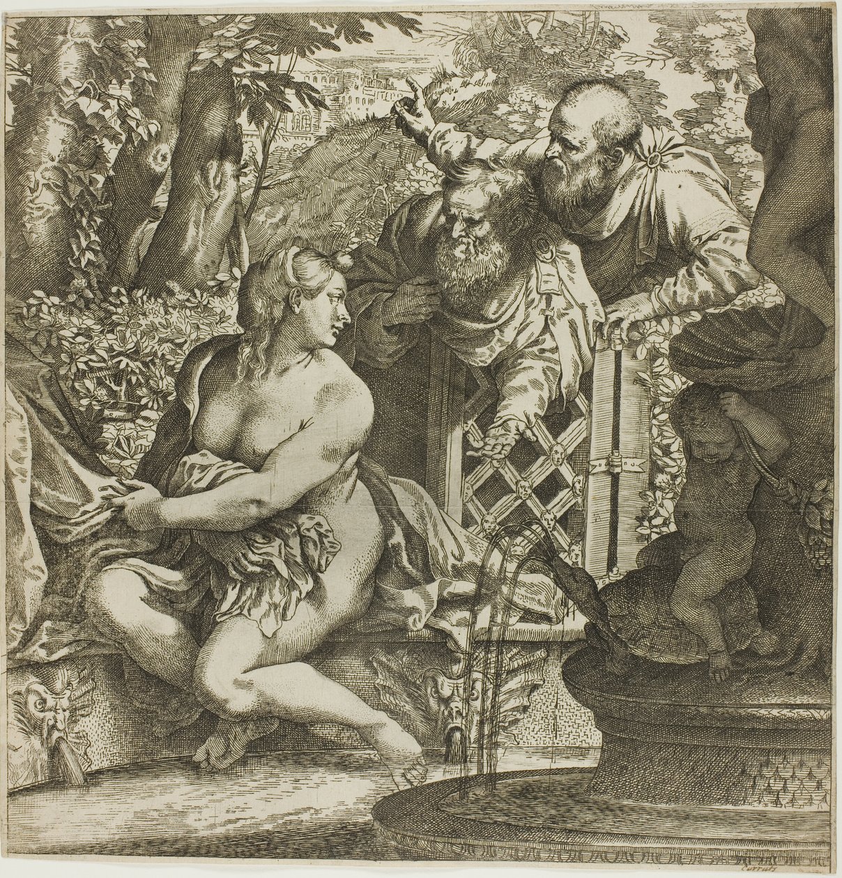 Susanna e i vecchioni da Annibale Carracci