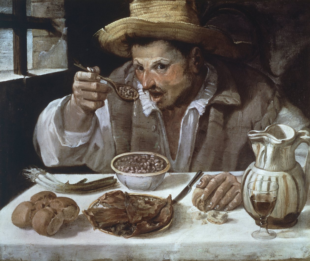 Il mangiatore di fagioli, di Annibale Carracci (1560-1609) da Annibale Carracci