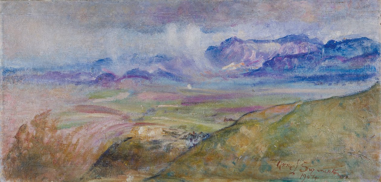 Nuvole di pioggia, Monte Gennaro da Annie Louisa Swynnerton