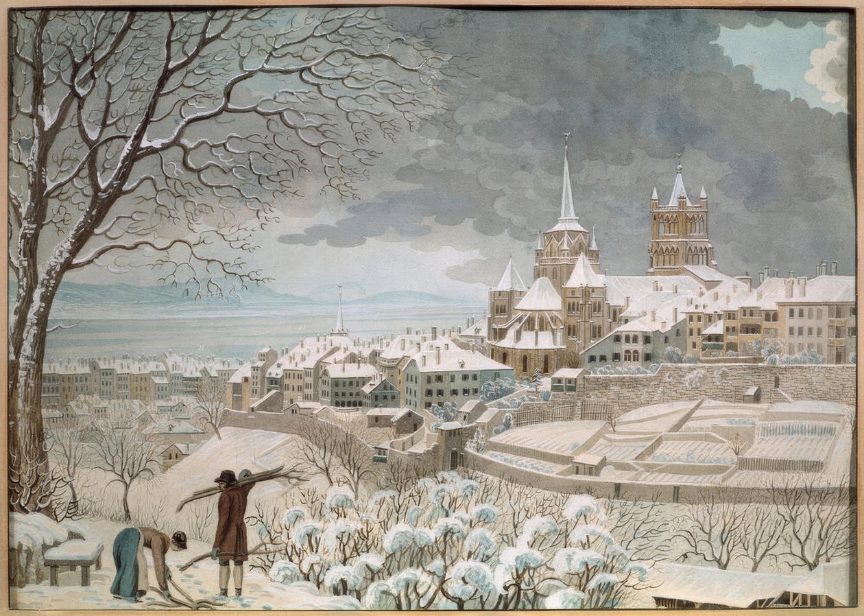Losanna sotto la neve da Anonym