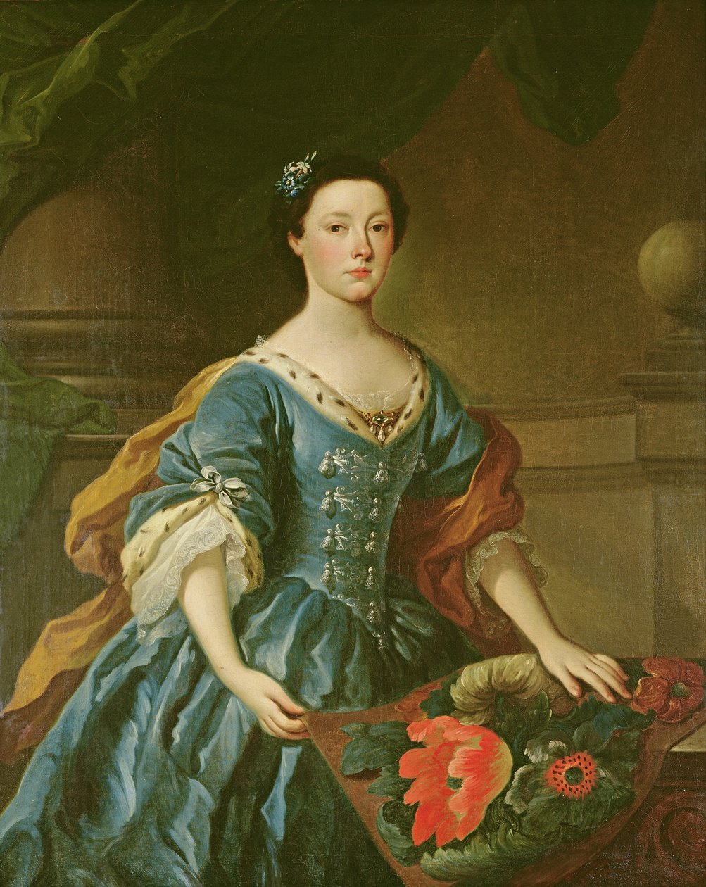 Ritratto di Jane Allgood, c.1745-50 da Unbekannt Unbekannt