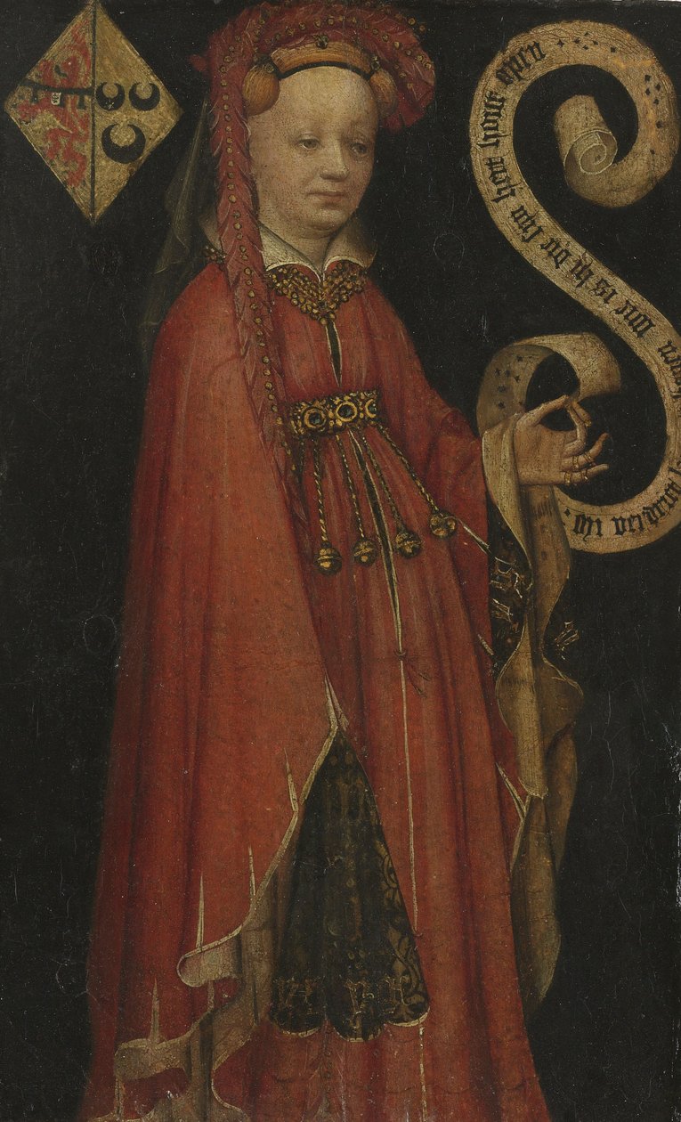 Ritratto di Lysbeth van Duvenvoorde, c.1430 da Unbekannt Unbekannt