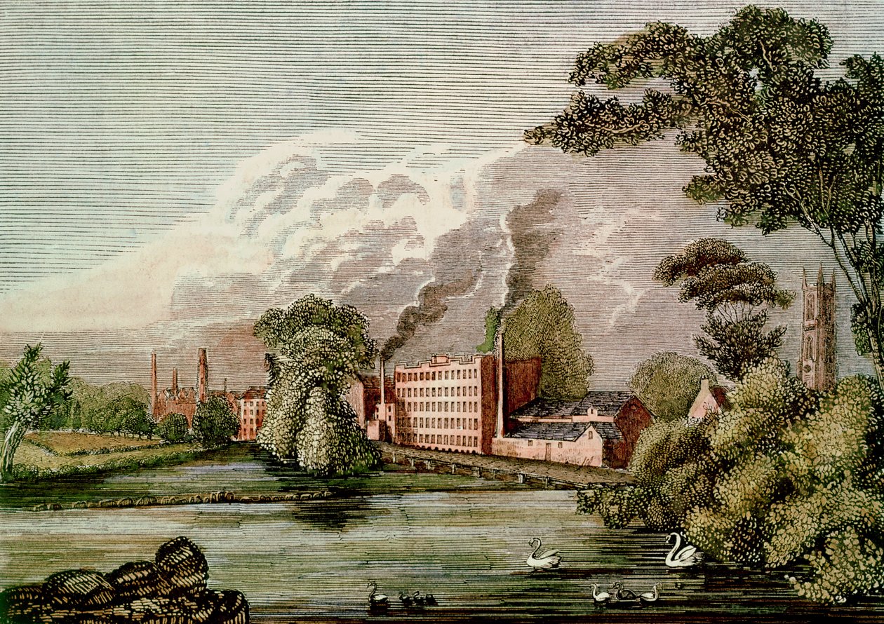 Mulino della Seta di Sir Thomas Lombe, Derby, XVIII secolo da Unbekannt Unbekannt