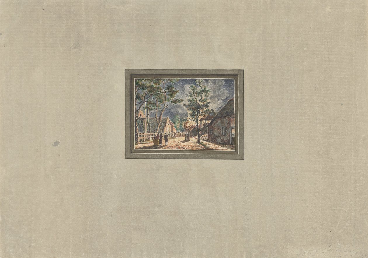 Incendio a Muiderberg, 1746 da Anonymous